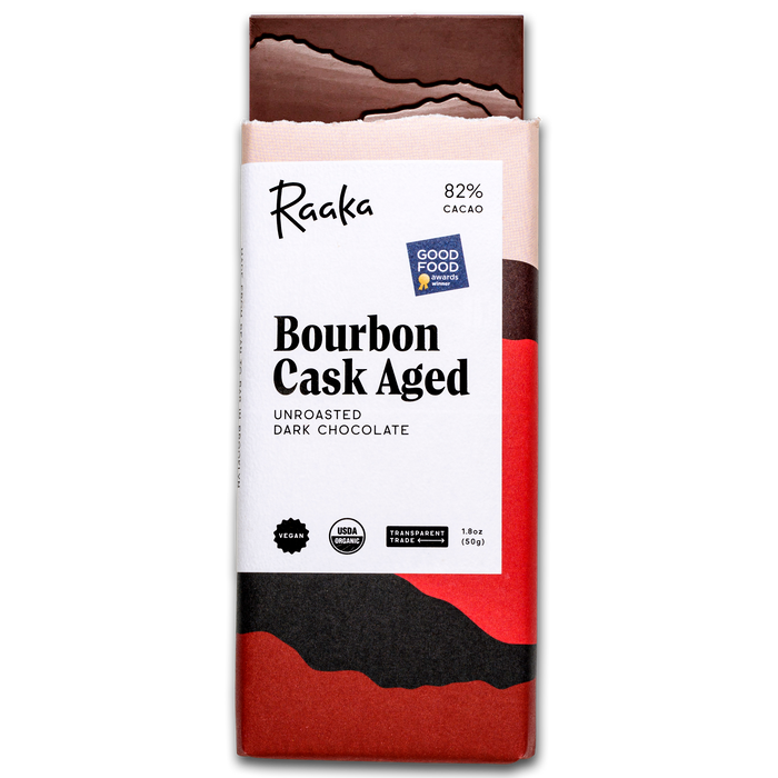 Bourbon Cask Aged Bar - Raaka Chocolate