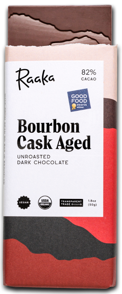 Bar of Bourbon Cask Aged Chocolate