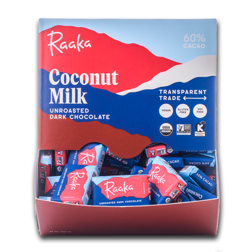 Coconut Milk Minis (Box of 100) - Raaka Chocolate