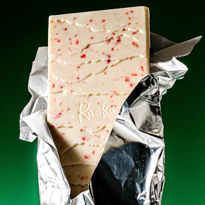 Candy Cane White Chocolate in foil wrapper