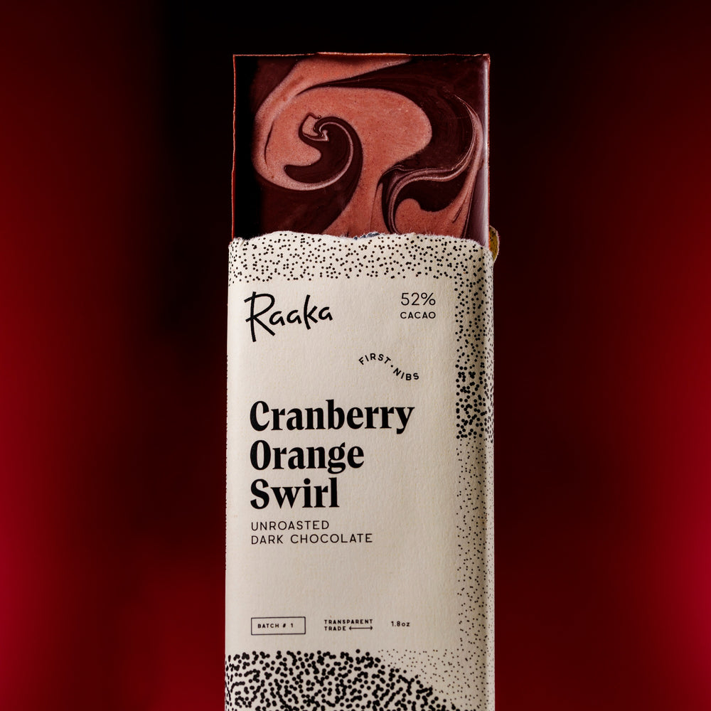 Cranberry Orange Swirl Chocolate bar