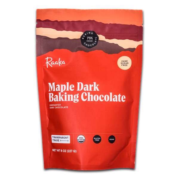 Maple Dark Baking Chocolate - Raaka Chocolate