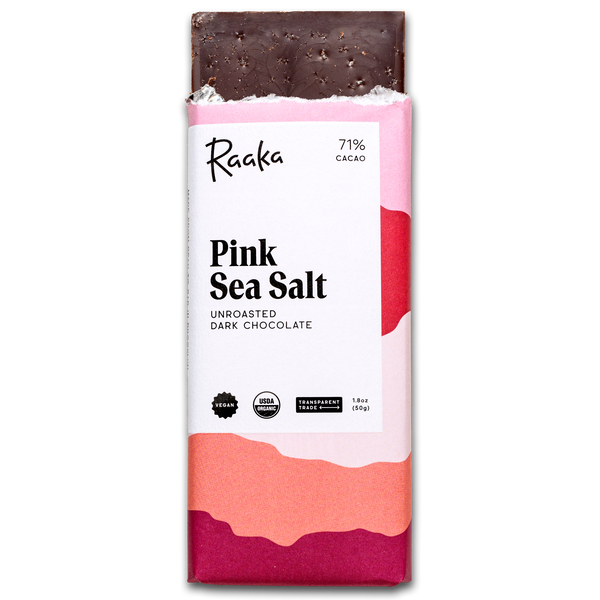 Pink Sea Salt Bar - Raaka Chocolate