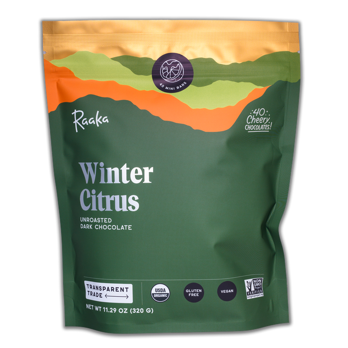 Raaka Chocolate Winter Citrus Bag