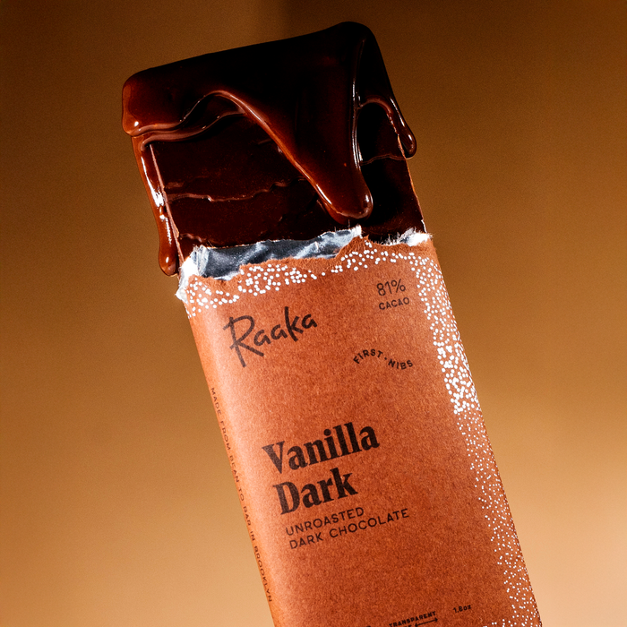 Vanilla Dark bar with melty chocolate 